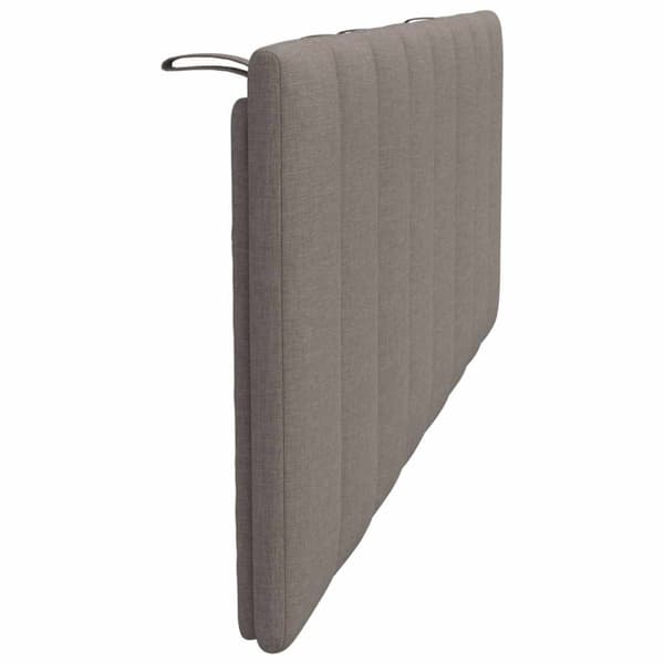 Headboard Cushion "Hanko" Taupe 120 cm Fabric