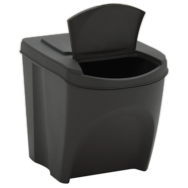 Stapelbara soptunnor 4 st grå 100 L polypropen