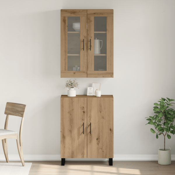 Skåp 2 pcs artisan ek Konstruerat trä