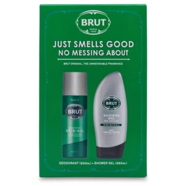 Giftset Brut Original Deodorant 200ml + Shower Gel 250ml