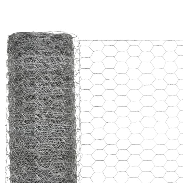 Hönsnät galvaniserat stål 25x1,5 m silver