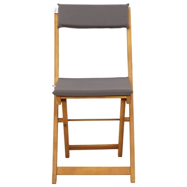 Utemöbler Bistro Stolar 8 pcs Mörkgrå 40 x 53 x 80 cm