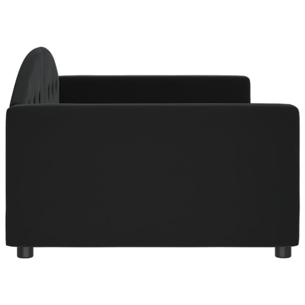 Dagbädd svart 100x200 cm sammet