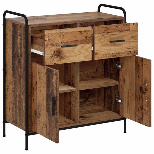 Sideboard Gammalt trä 97 x 33 x 81 cm Konstruerat trä