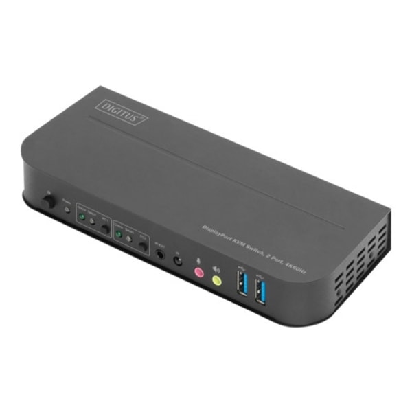 DIGITUS DS-12850 - omkopplare för tangentbord/video/mus/ljud/USB - 2 portar