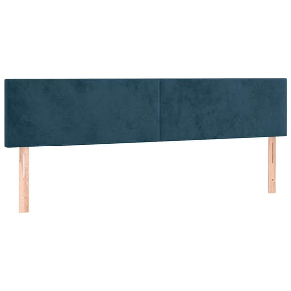 Sänggavlar mörkblå 160x5x78/88 cm sammet