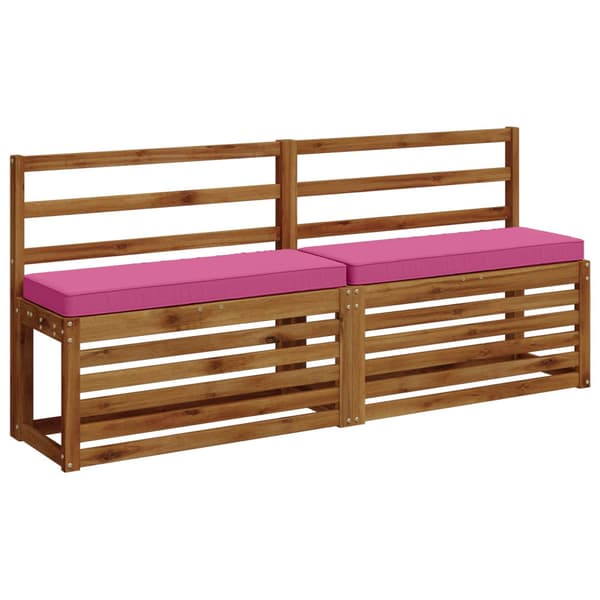 2-delade Bänk Kuddar VUGHT 2 st 100% Polyester Rosa
