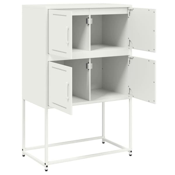 Skänk vit 68,5x38,5x107 cm stål