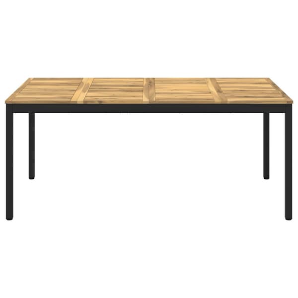 Trädgårds Middagsbord Vit och svart 147 x 88,5 x 75 cm