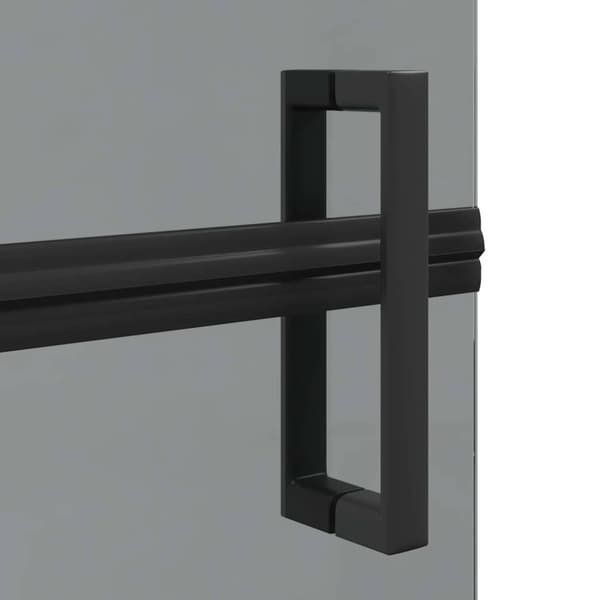 Walk-In duschvägg Svart 120 x 6,5 x 190 cm
