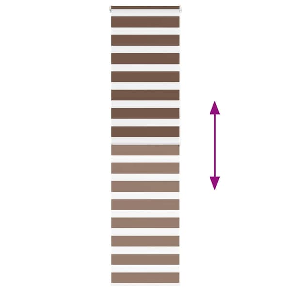 Plisserad persienn ljusgrå 60x200cm tyg bredd 59,4cm polyester