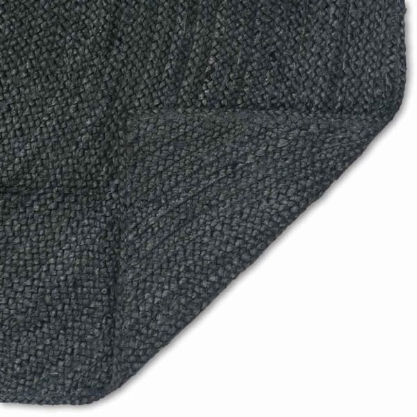 Områdesmattor Rektangulär Mörkgrå 100 x 200 cm Jute