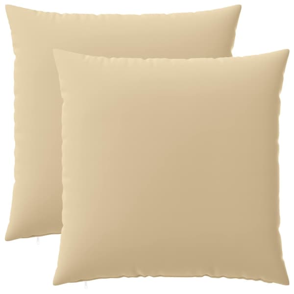 Kuddöverdrag 2 st HEERLEN Beige 60 x 60 cm Polyester