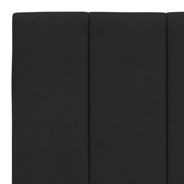 Bed Frame without Mattress "Hanko" Black 200x200 cm Velvet