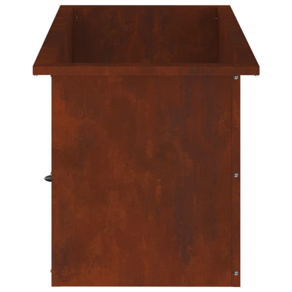 Odlingslåda med LED 2 st Rostig 40 x 80 x 40 cm