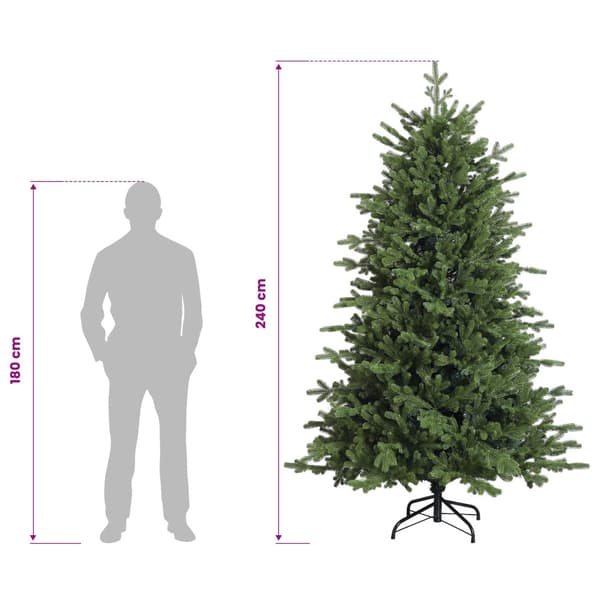 Plast Hingad Julgran 240 cm 300 LED-lampor Varmvit
