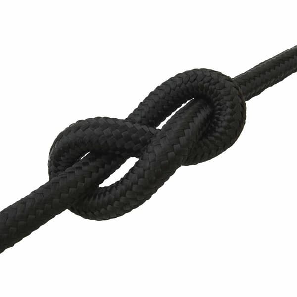 Båtsnöre Helt svart PP