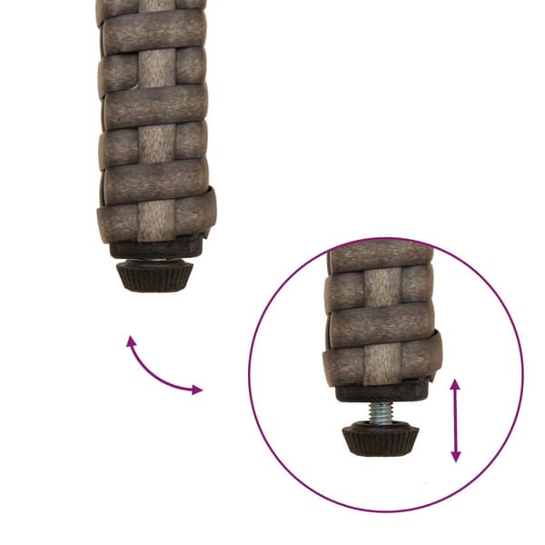 Trädgårdsstolar 4 pcs Grå och mörkgrå Poly Rattan och Akacia
