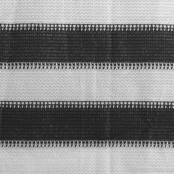 Tältmatta antracit och vit 400x400 cm HDPE
