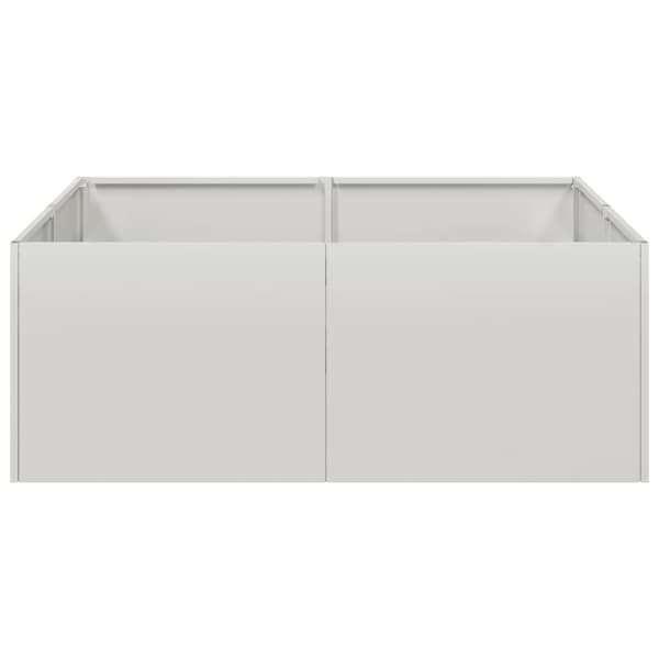 Planteringskärl 80x80x30 cm rostfritt stål