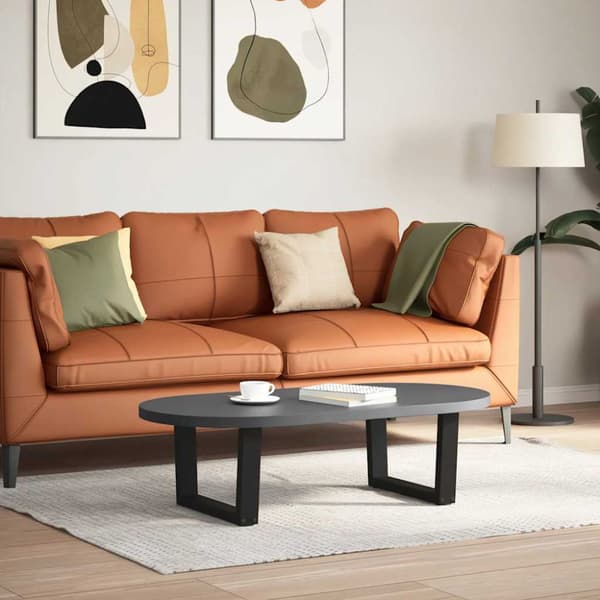 Soffbordsben V-formade 2 st svarta 60x(30-31,3) cm stål