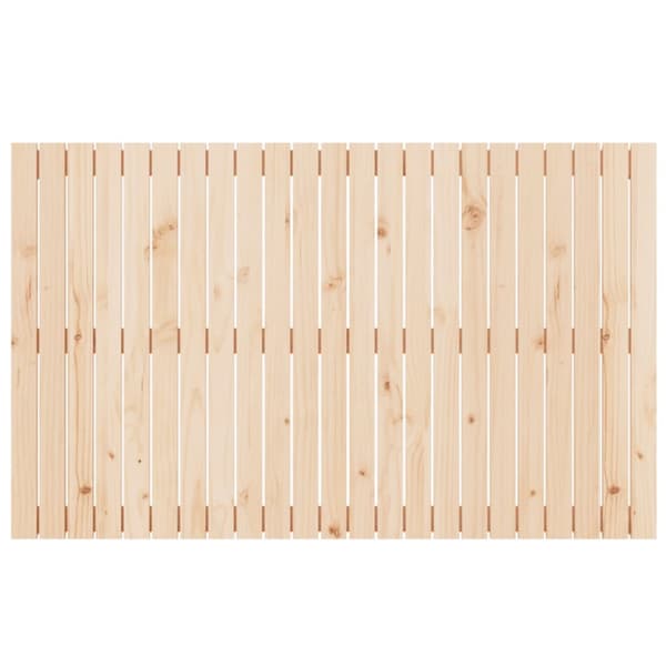 Väggmonterad huvudgavel 147x3x90 cm massiv furu