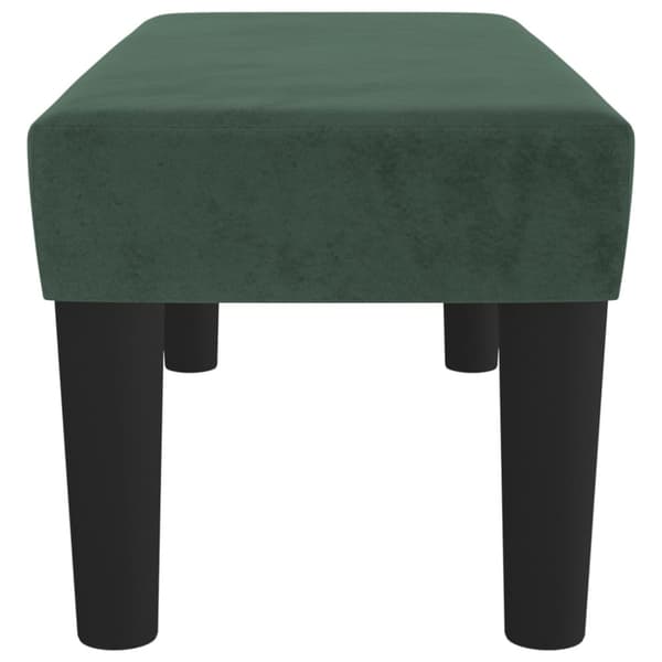 Bänk mörkgrön 70x30x30 cm sammet