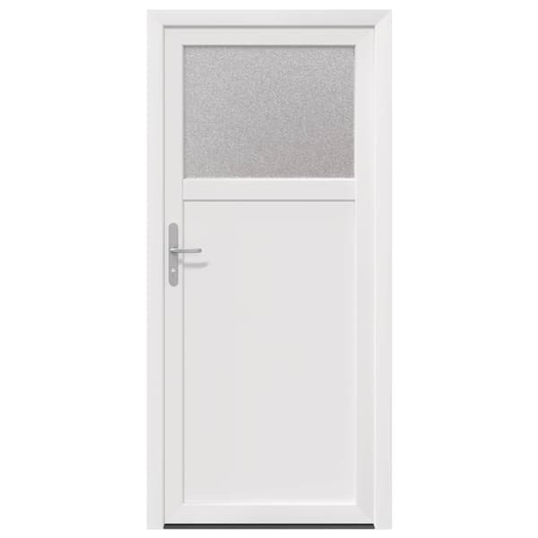 Sidentré Dörr Vit 98 x 198 cm PVC