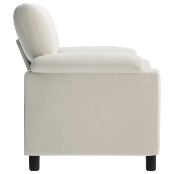 Soffa Gräddvit 94 x 85 x 93 cm Sammet