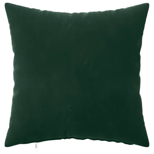 Kuddöverdrag 6 st HEERLEN Mörkgrön 30 x 30 cm Sammet