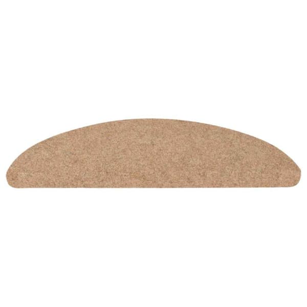 Trappmattor självhäftande 20 st beige 56x17x3 cm