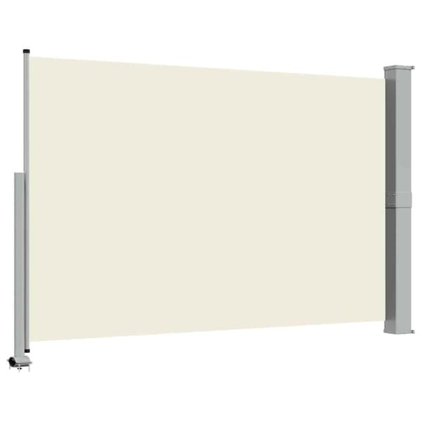 Infällbar sidomarkis 160 x 300 cm gräddvit