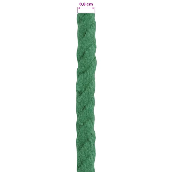Rep Grön 0,8 x 0,8 x 10000 cm Bomull