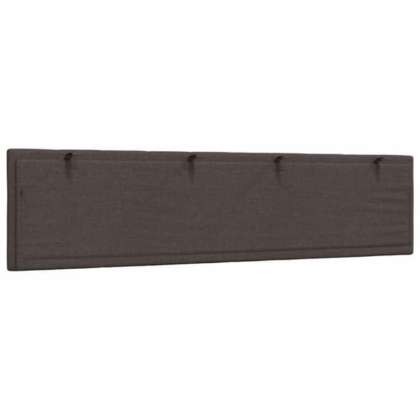Headboard Cushion "Hanko" Dark Brown 200 cm Fabric