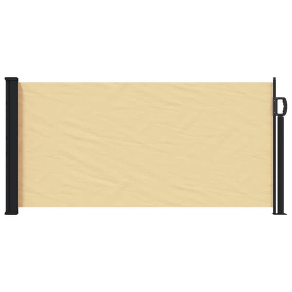 Utfällbar sidomarkis Sand 500 x 100 cm Polyester