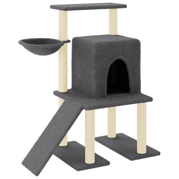 Klösträd med sisalpelare mörkgrå 96,5 cm