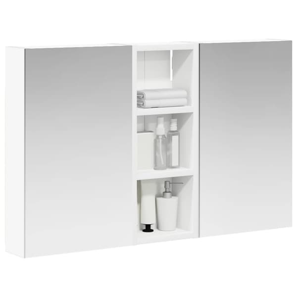 Badrumsskåpsset 3 st 80 x 10,5 x 50 cm Konstruerat trä