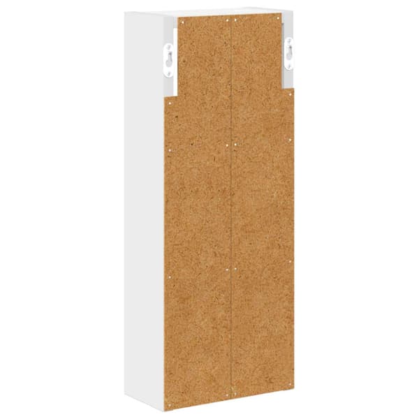 Badrumsväggskåp Vit 20 x 10 x 50 cm Konstruerat trä
