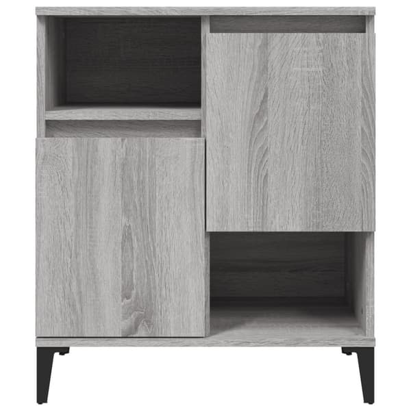 Skänk 3 st grå sonoma 60x35x70 cm konstruerat trä