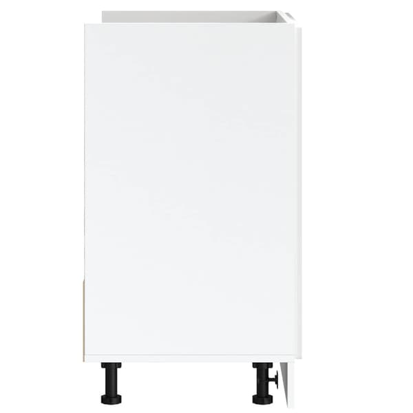 Diskbänk underskåp högglans vit 80x46x81,5 cm konstruerat trä