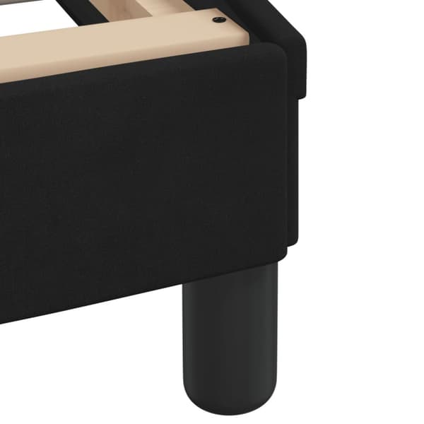 Bed Frame "Dover" Black 140x190 cm Velvet