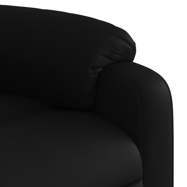 Massagefåtölj svart konstläder