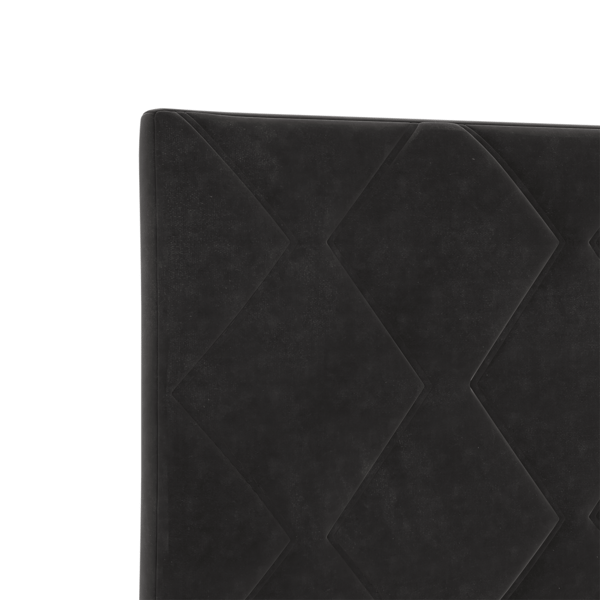 LED huvuddyna Svart 100 cm Sammet
