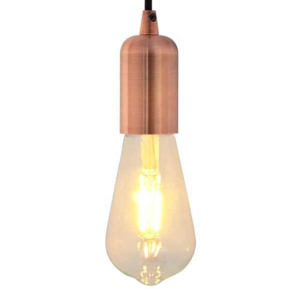 Lamphållare 2 st Röd Brons E27
