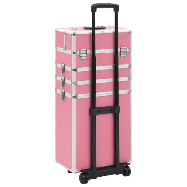 Sminklåda aluminium rosa