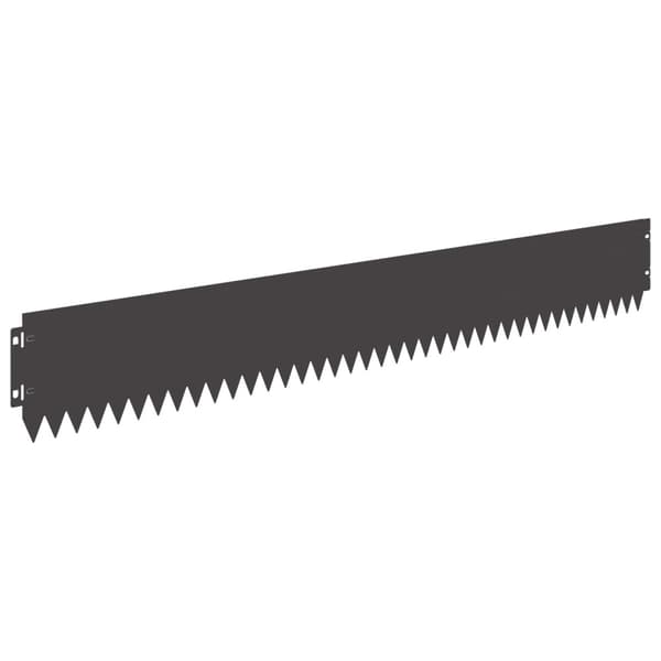 Kant för gräsmatta 30 pcs 103 x 15 cm Stål Svart