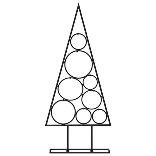 Julgran i metall svart 60 cm