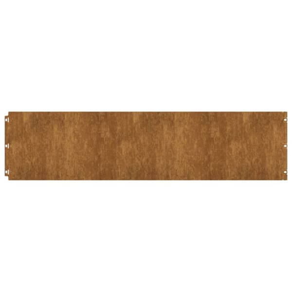 Rabattkanter 10 st 25x103 cm flexibelt cortenstål