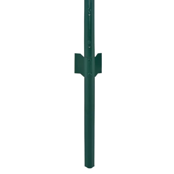Stängsel med stolpar stål 25x0,5 m grön