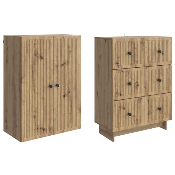Skåpset 2 pcs 66 x 34,5 x 90 cm Konstruerat trä